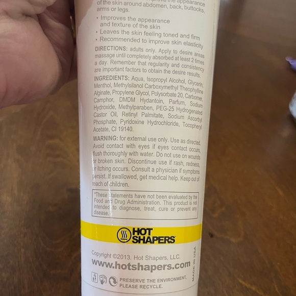 Yellow and White Body Slimming Cream - Picture 2 of 2